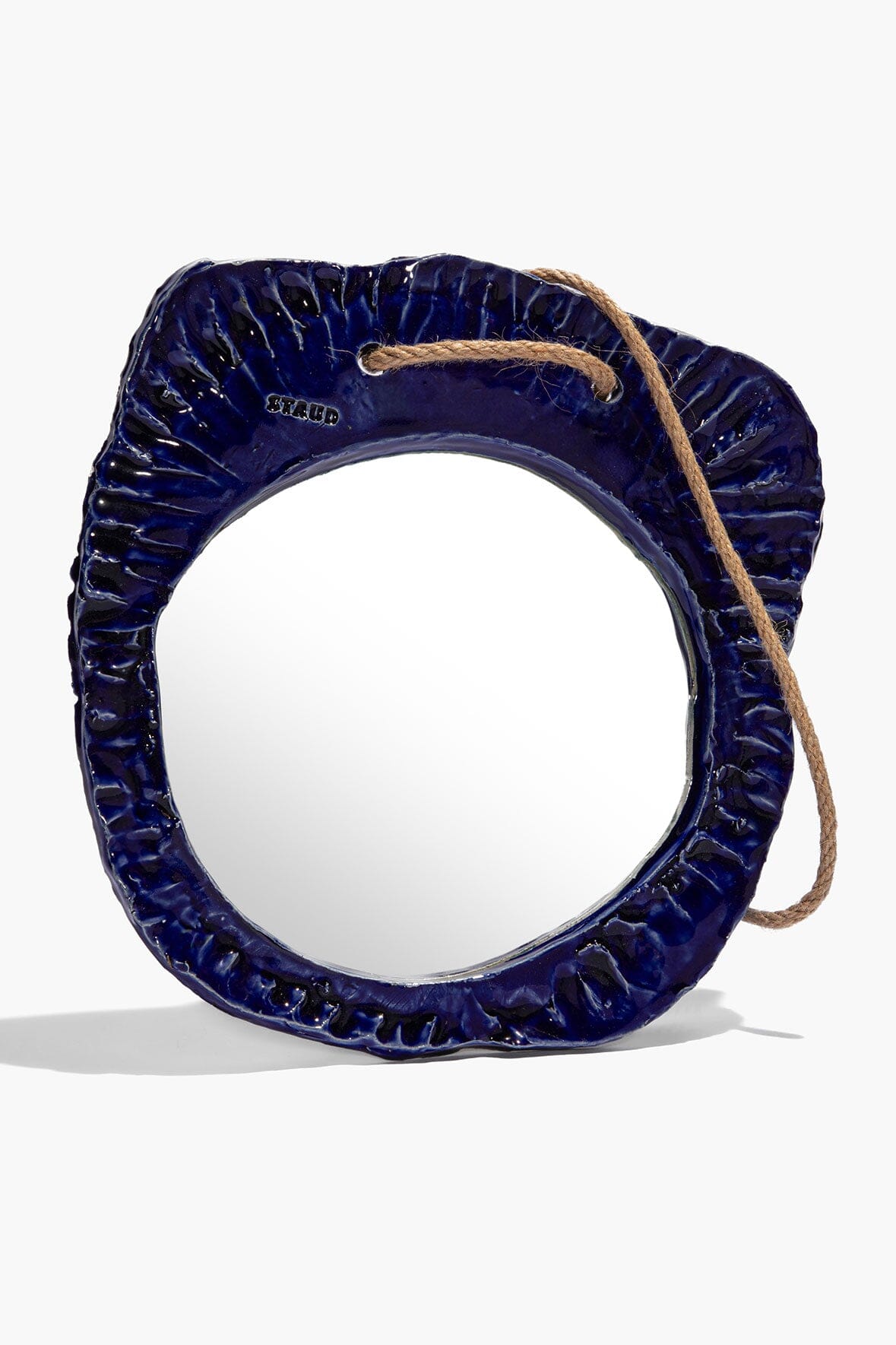 STAUD | Hanging Wall Mirror Indigo Glaze
