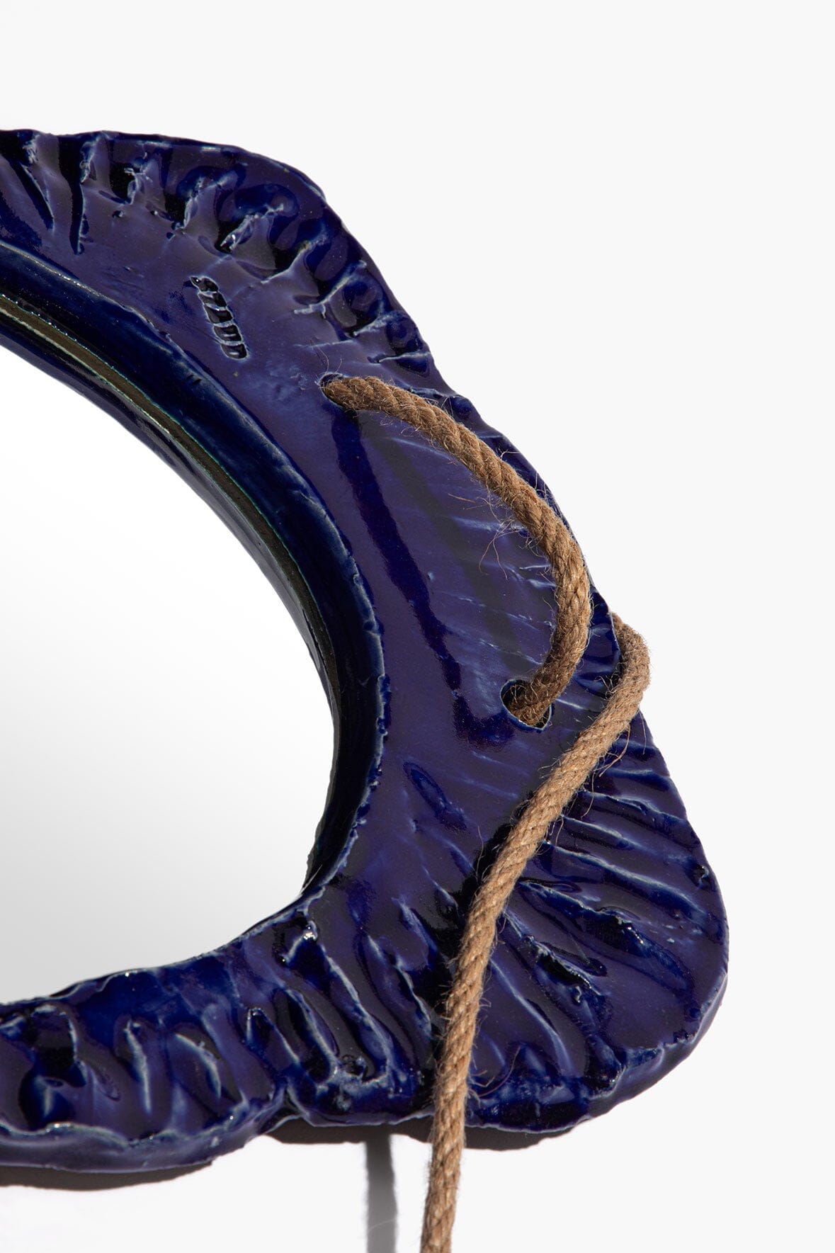 STAUD | Hanging Wall Mirror Indigo Glaze