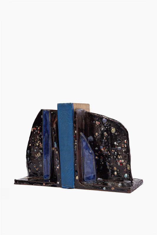STAUD | Ceramic Bookends Midnight Confetti Glaze