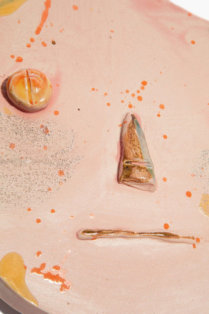 STAUD | Louise Ceramic Faces Cotton Candy Glaze