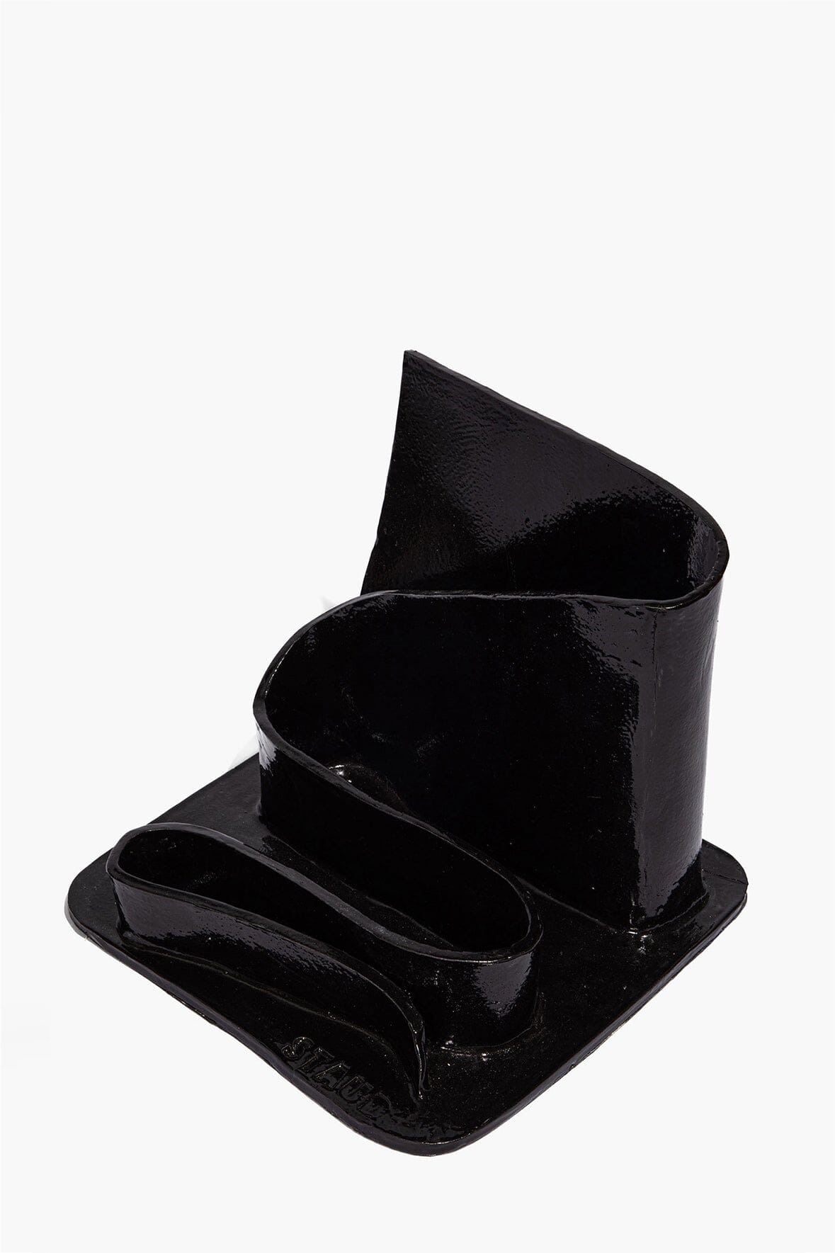 STAUD | Wavy Stationary Holder Black Glaze
