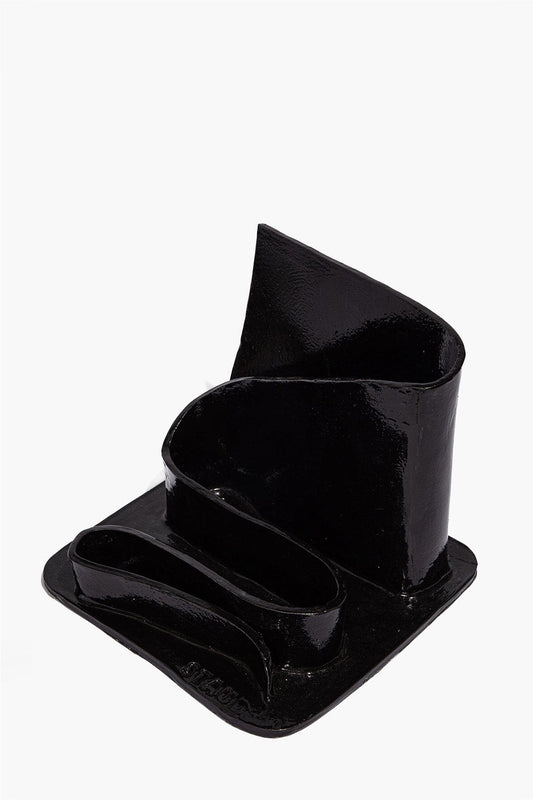 STAUD | Wavy Stationary Holder Black Glaze