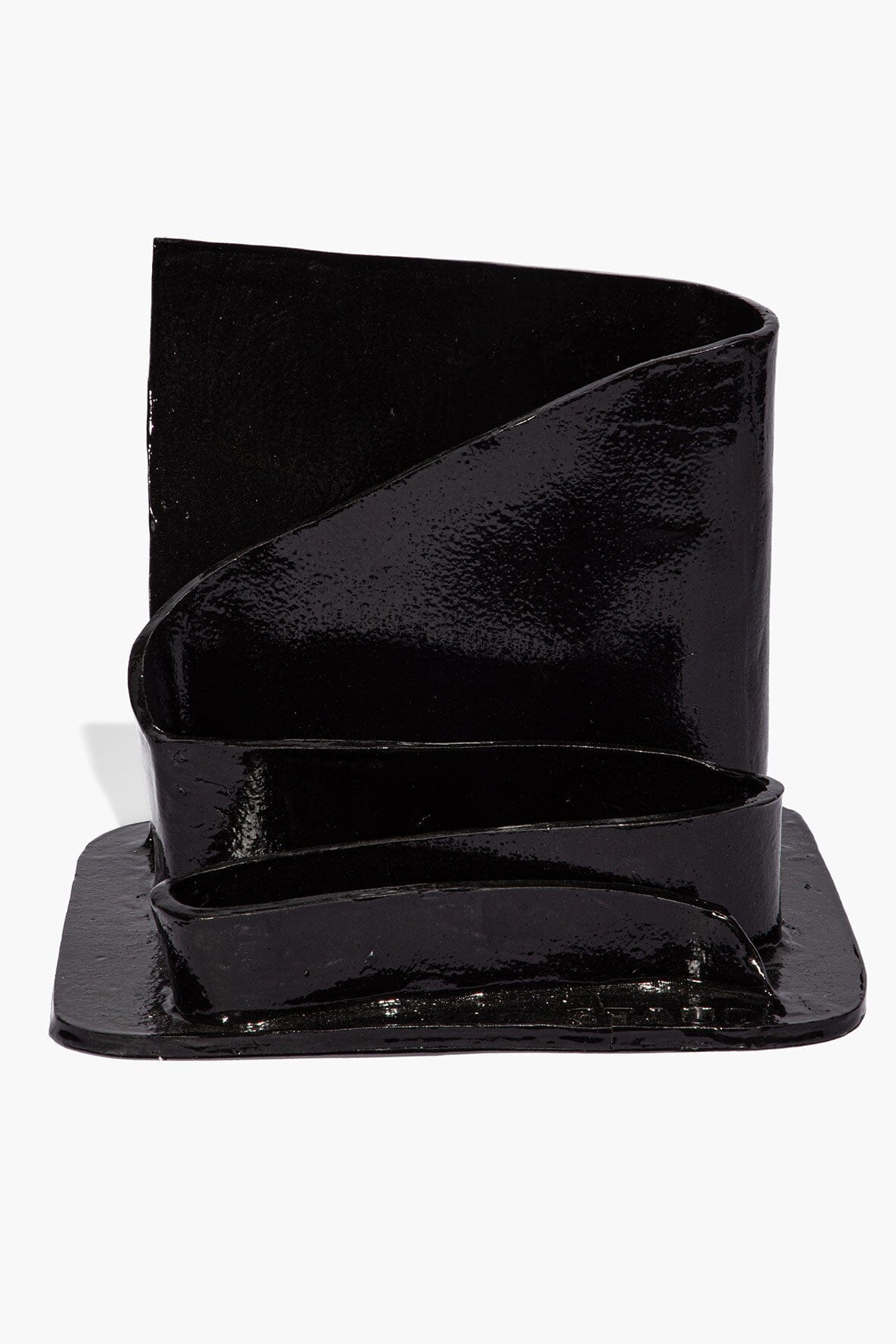 STAUD | Wavy Stationary Holder Black Glaze