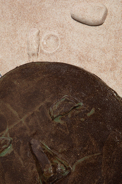 STAUD | Eva Ceramic Faces White And Matcha Brown Glaze