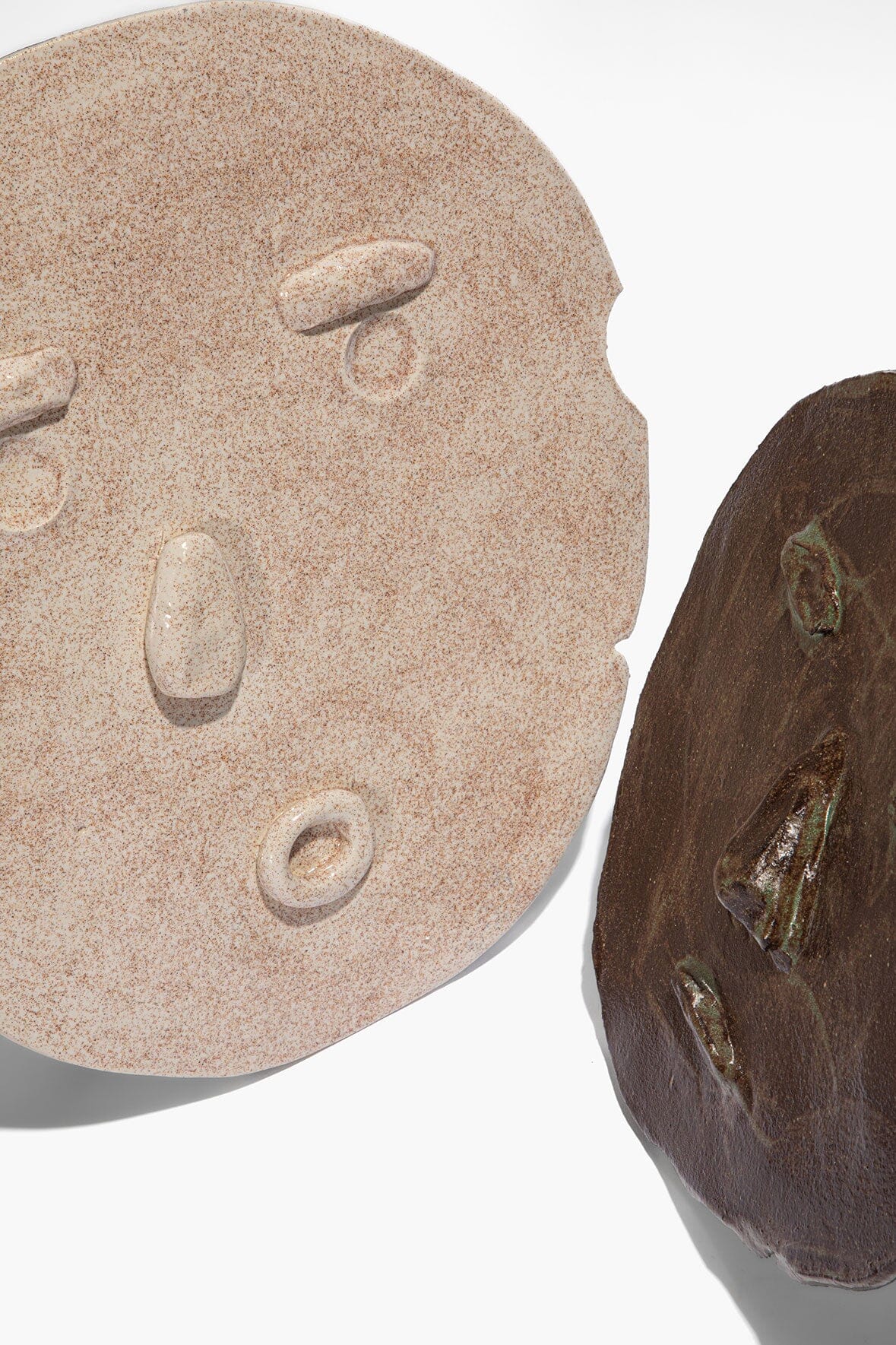 STAUD | Eva Ceramic Faces White And Matcha Brown Glaze