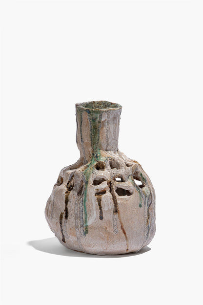 STAUD | Lotus Vase Grey Multi Glaze