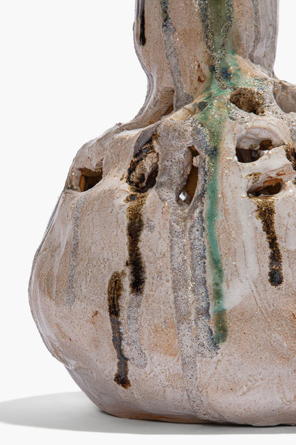 STAUD | Lotus Vase Grey Multi Glaze