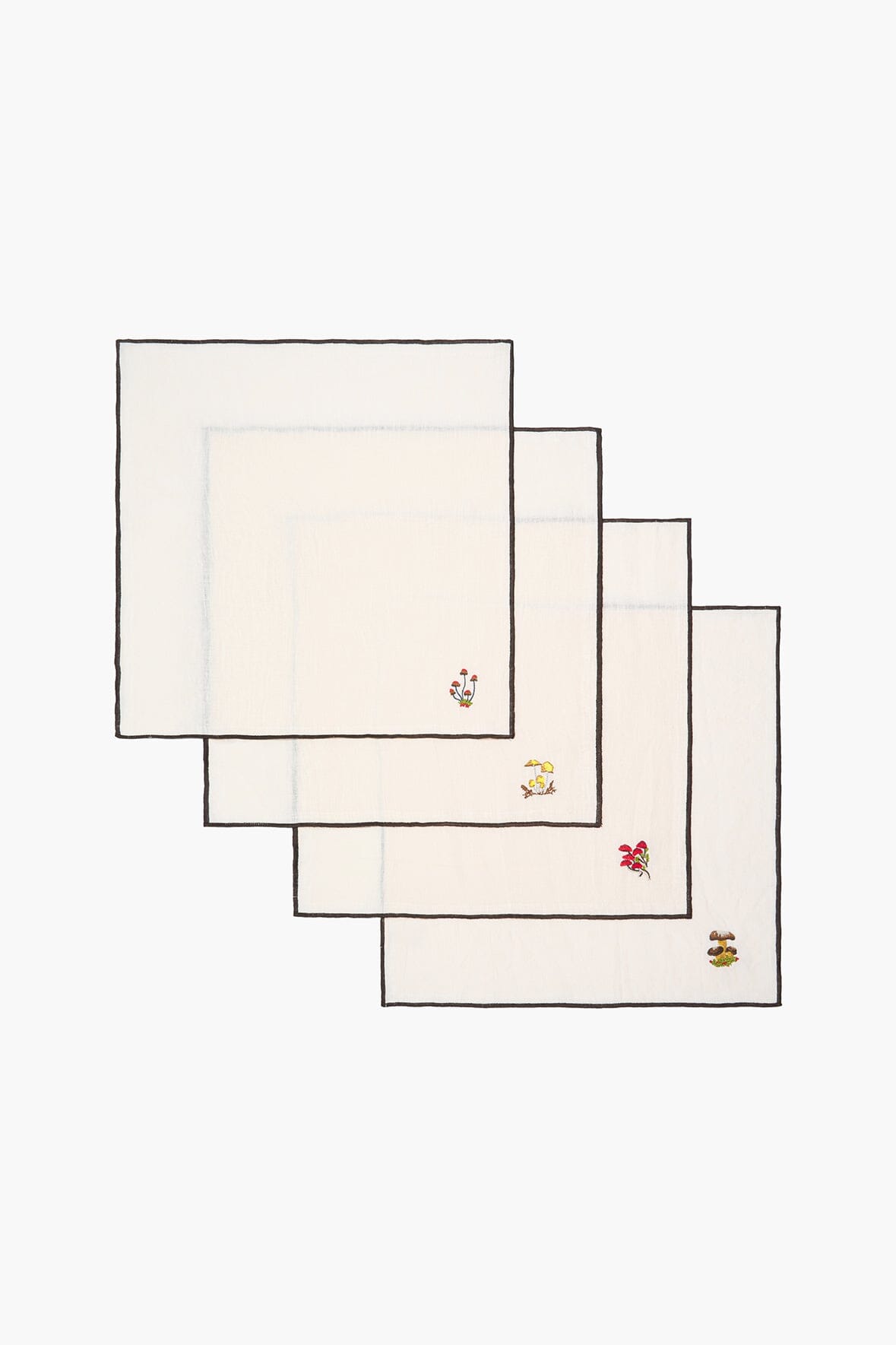 STAUD | Gala Embroidered Napkins Natural
