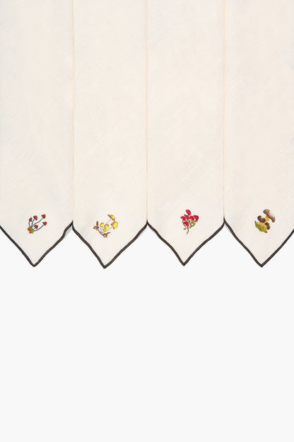 STAUD | Gala Embroidered Napkins Natural