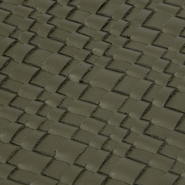 STAUD | Gentry Leather Placemat Moss