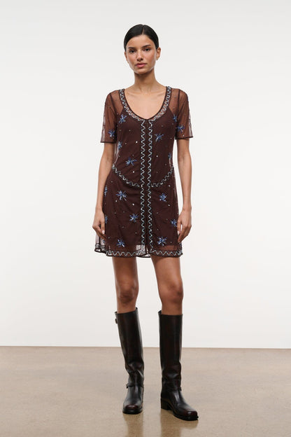 STAUD | Cayla Dress Fireside