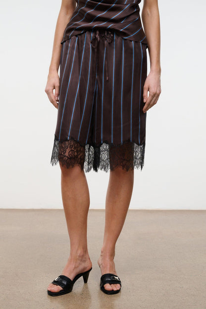 STAUD | Verano Silk Short Redondo Stripe