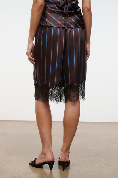 STAUD | Verano Silk Short Redondo Stripe