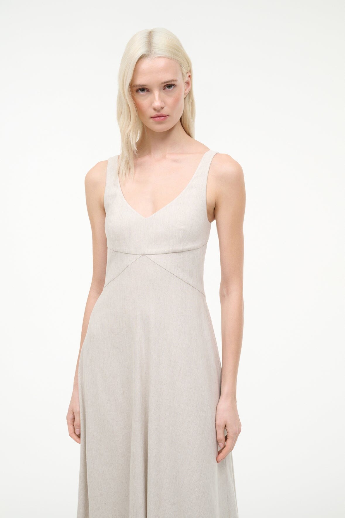 STAUD | Madison Linen Dress Natural