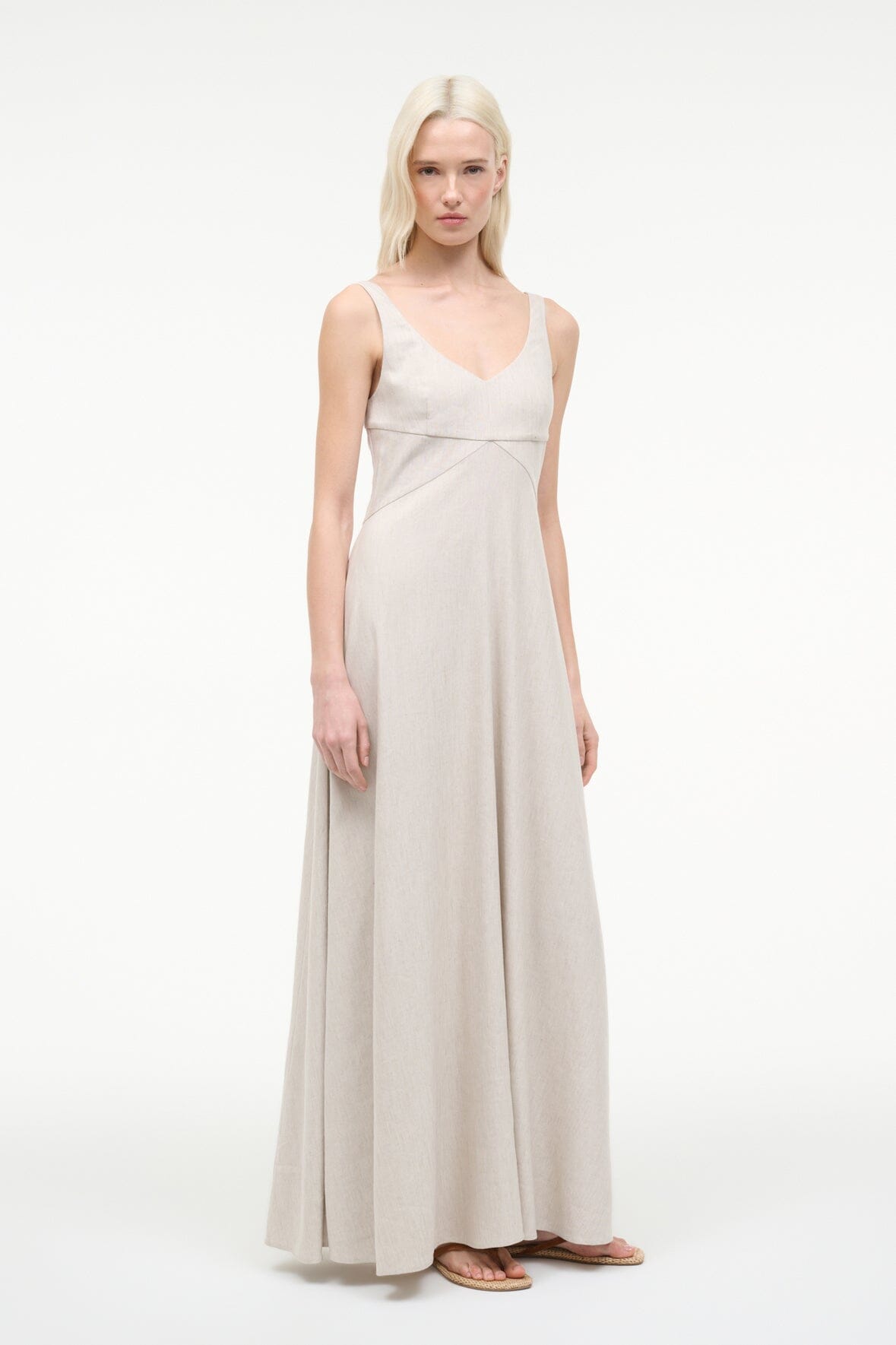 STAUD | Madison Linen Dress Natural