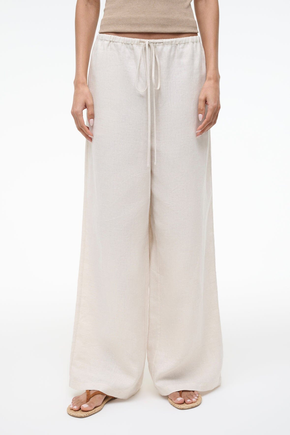 STAUD | Mateo Linen Pant Natural