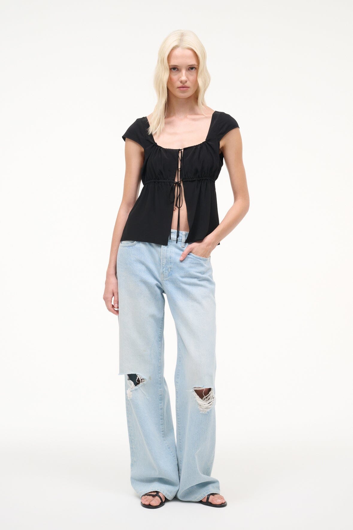 STAUD | Pomona Top Black
