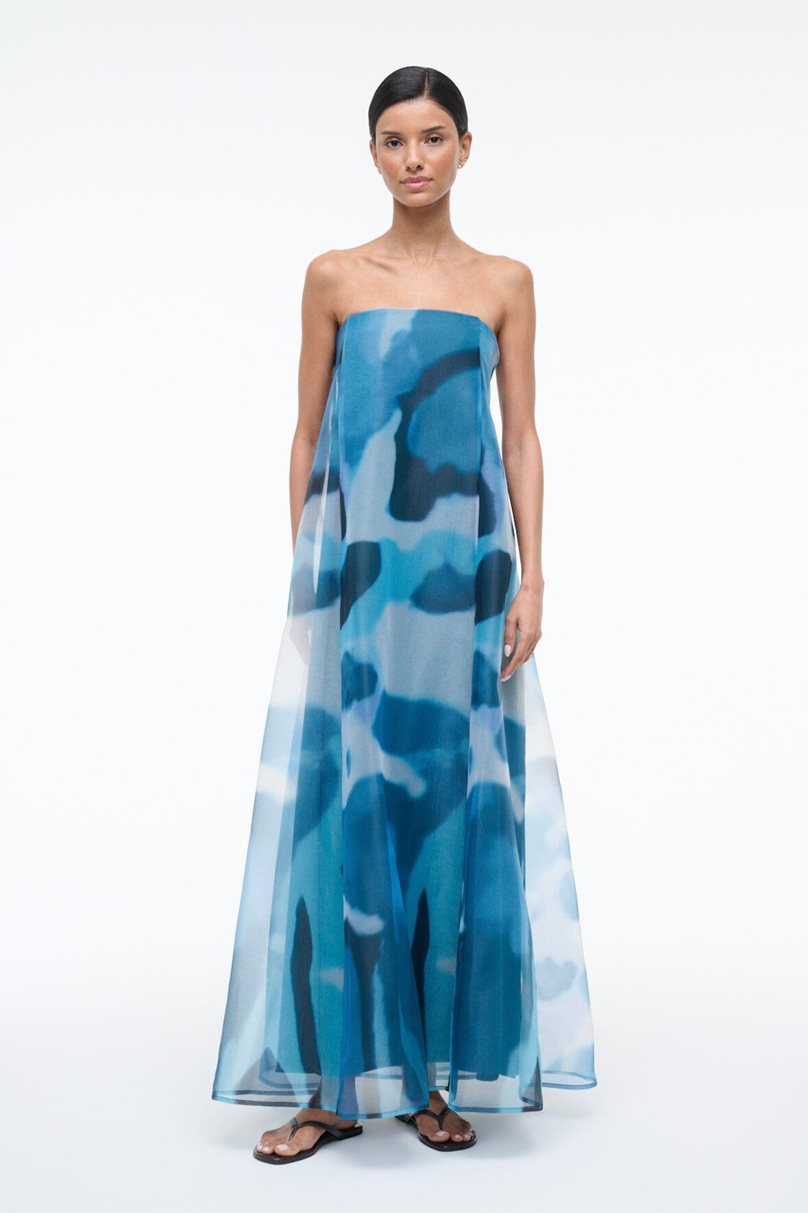 STAUD | Allyson Dress Blue Haze