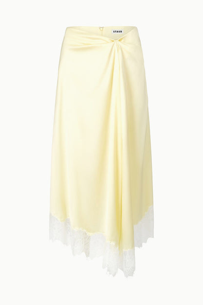 STAUD | Sonoma Silk Skirt Key Lime