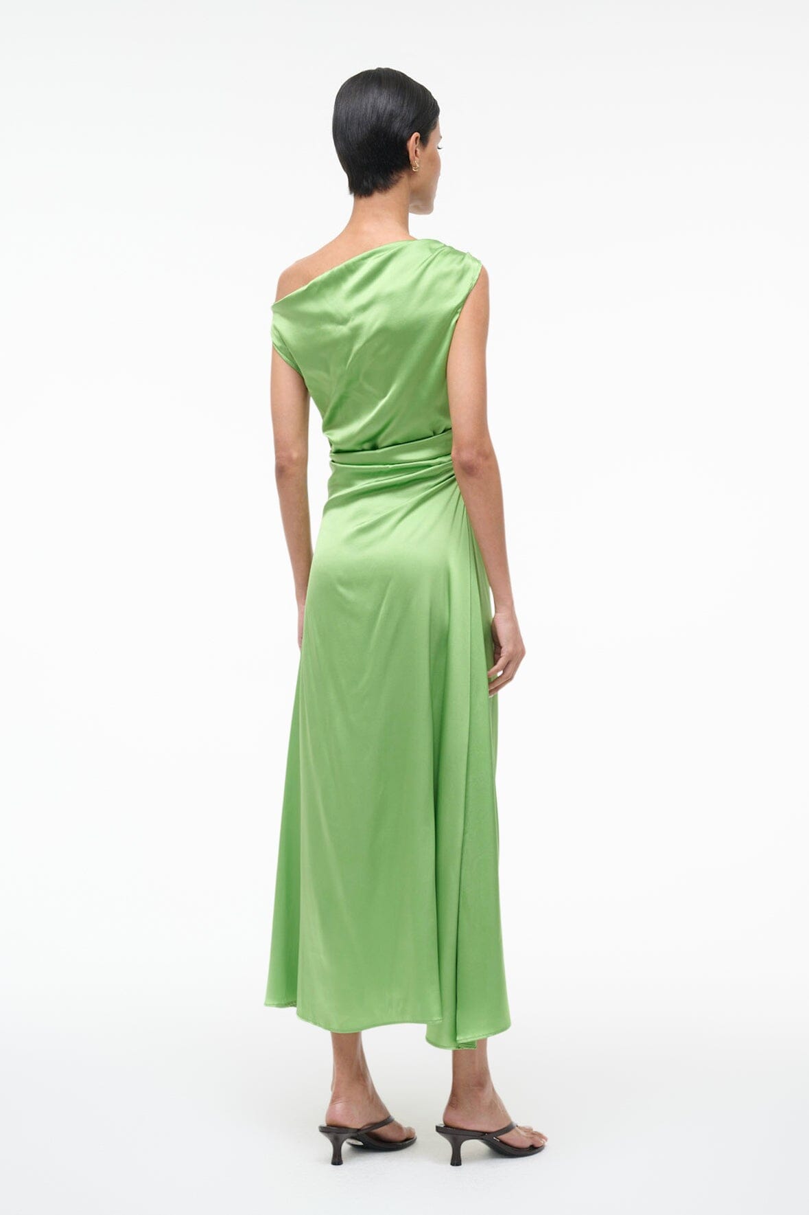STAUD | Phare Silk Dress Sprout