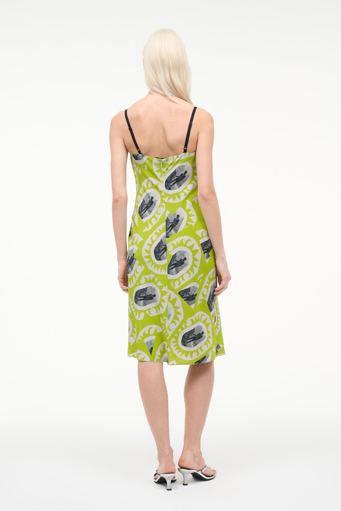 STAUD | Evangeline Dress Paddle Out Chartreuse