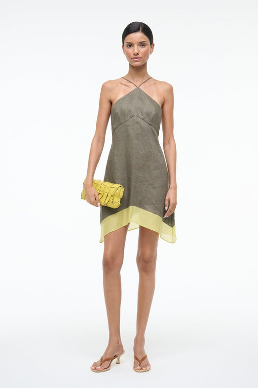 STAUD | Oro Linen Dress Palo Verde