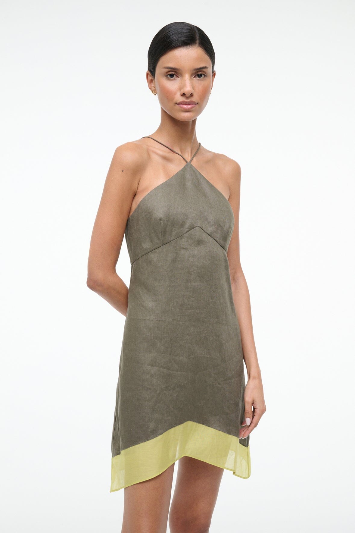STAUD | Oro Linen Dress Palo Verde