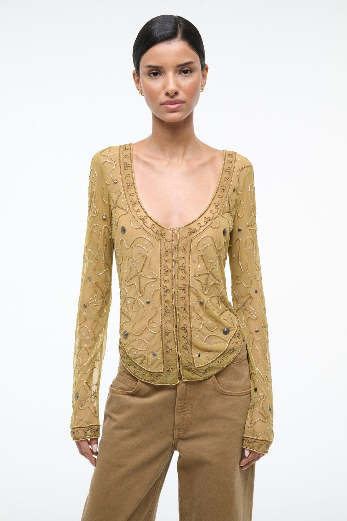 STAUD | Mila Top Sandbar