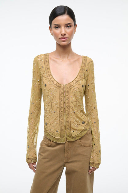 STAUD | Mila Top Sandbar