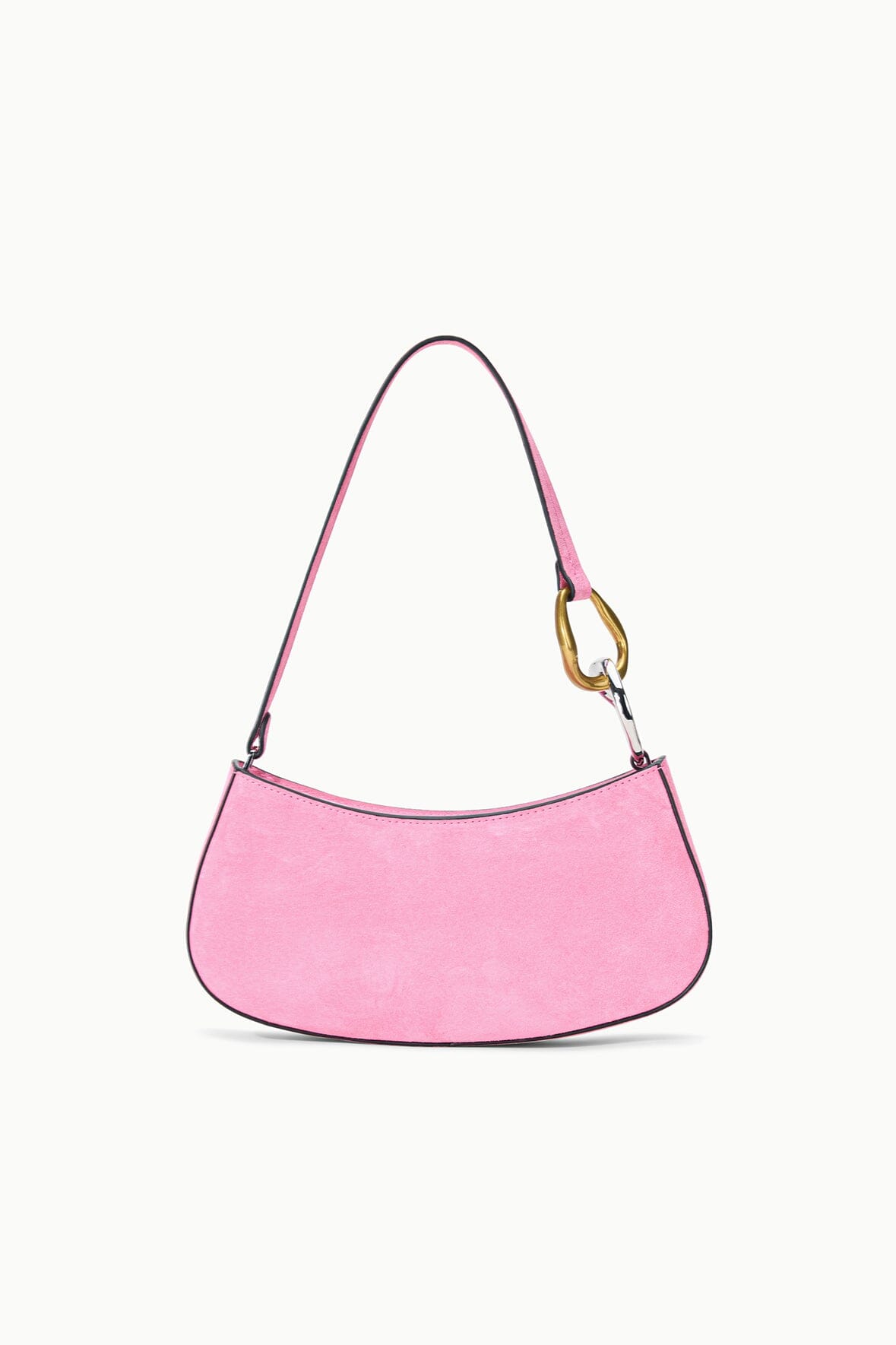 STAUD | Ollie Bag Orchid Pink Suede Mini Shoulder Bag - Staud