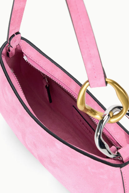 STAUD | Ollie Bag Orchid Pink Suede Mini Shoulder Bag - Staud