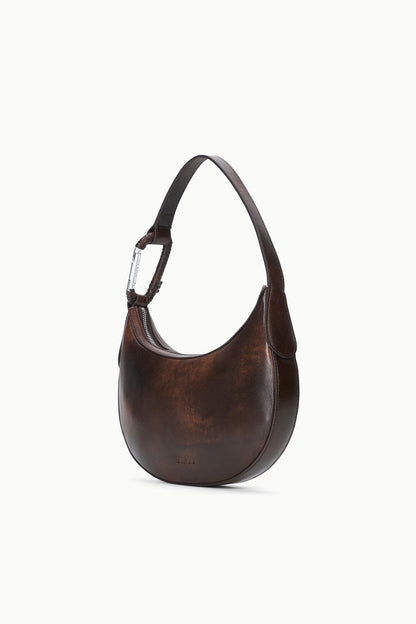 STAUD | Alden Shoulder Bag Espresso Distressed