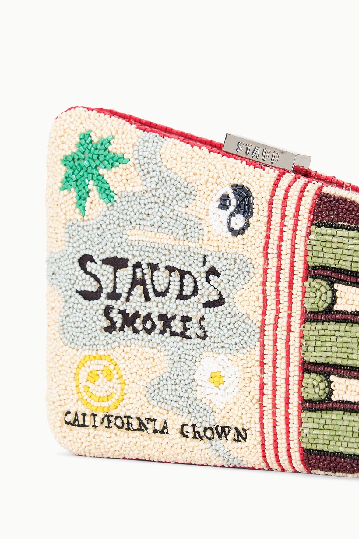 STAUD | Carmella Beaded Clutch California Grown