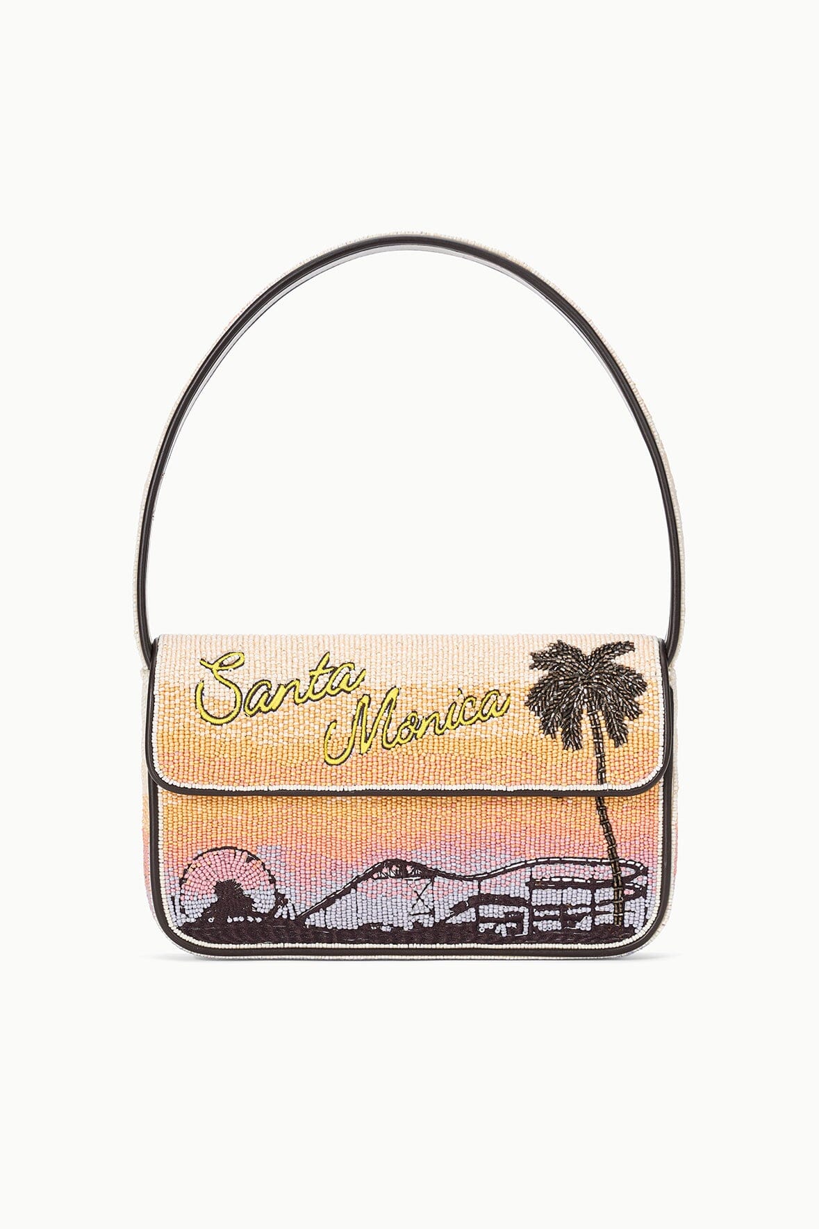 STAUD | Tommy Beaded Bag Santa Monica Sunset