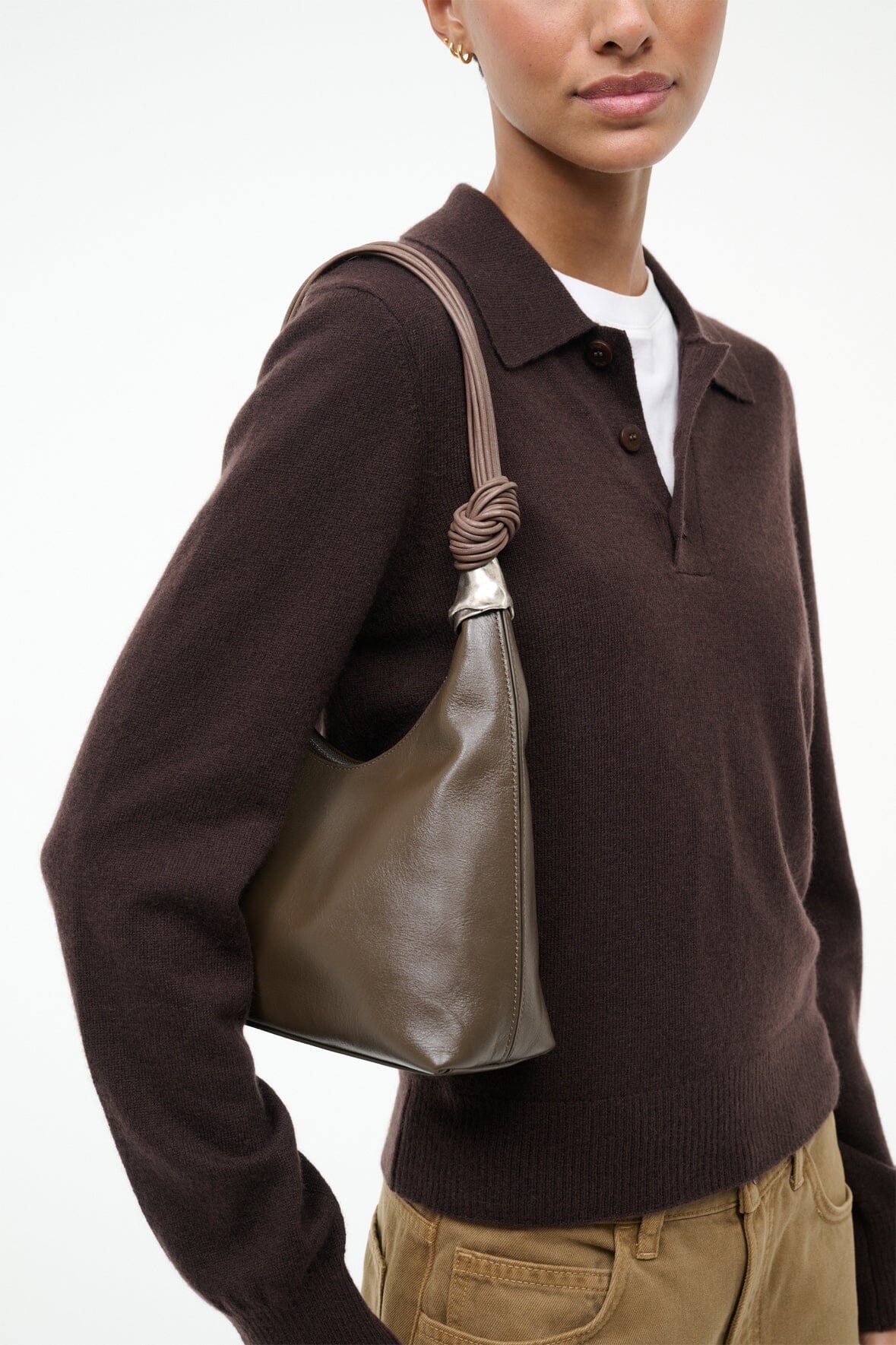 STAUD | Cuff Shoulder Bag Truffle