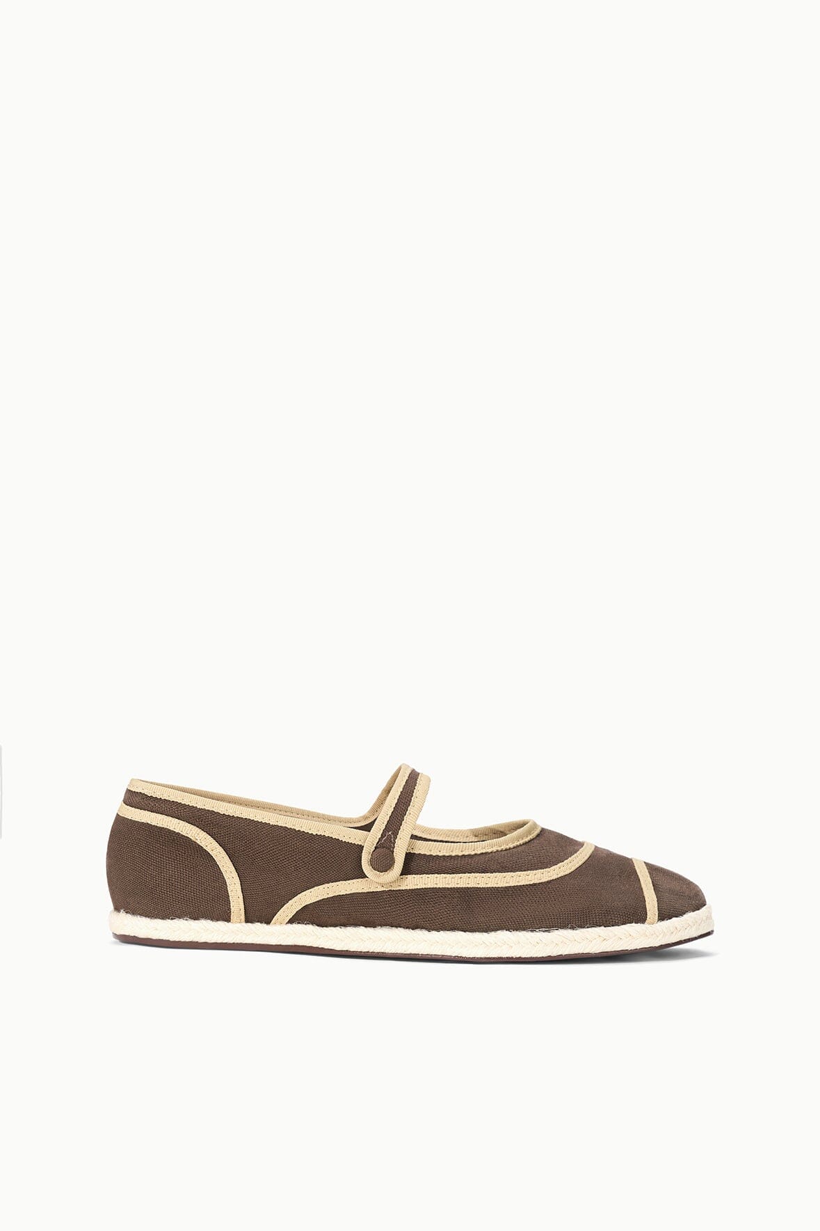 STAUD | Nora Espadrille Flat Espresso