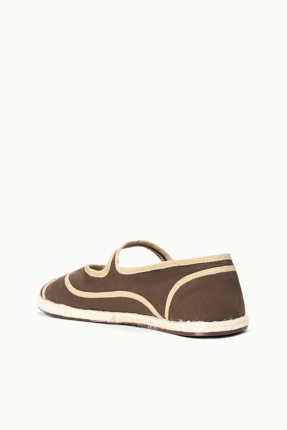 STAUD | Nora Espadrille Flat Espresso