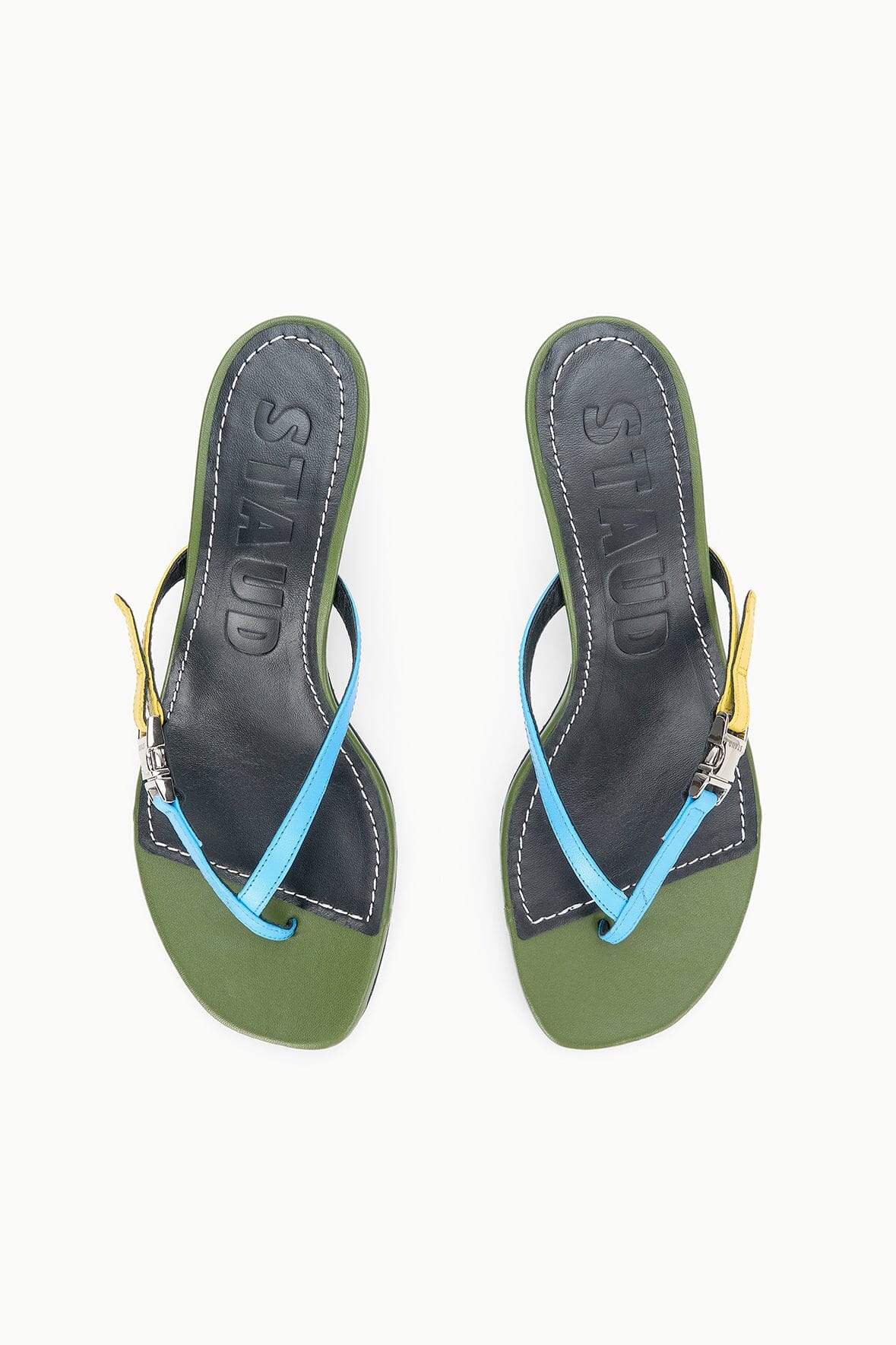 STAUD | Flynn Kitten Heel Fern Multi