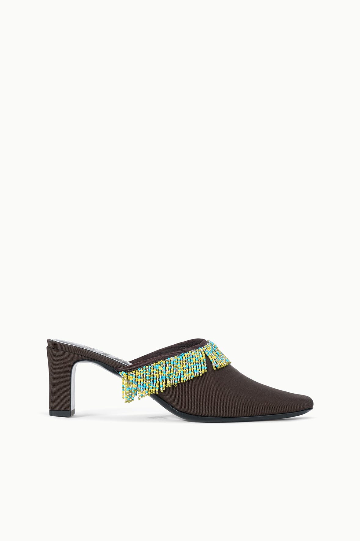 STAUD | Joanna Kitten Heel Mule Espresso