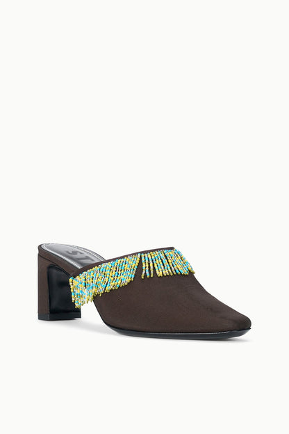 STAUD | Joanna Kitten Heel Mule Espresso