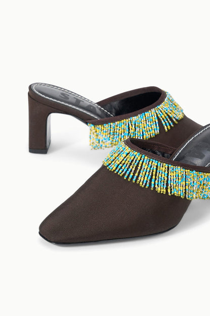 STAUD | Joanna Kitten Heel Mule Espresso