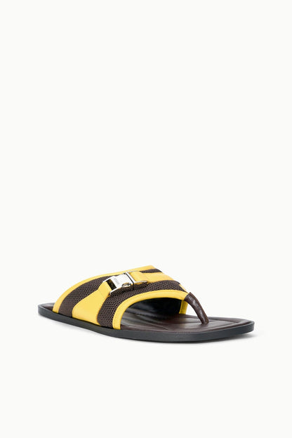 STAUD | Kacey Thong Espresso Lemon