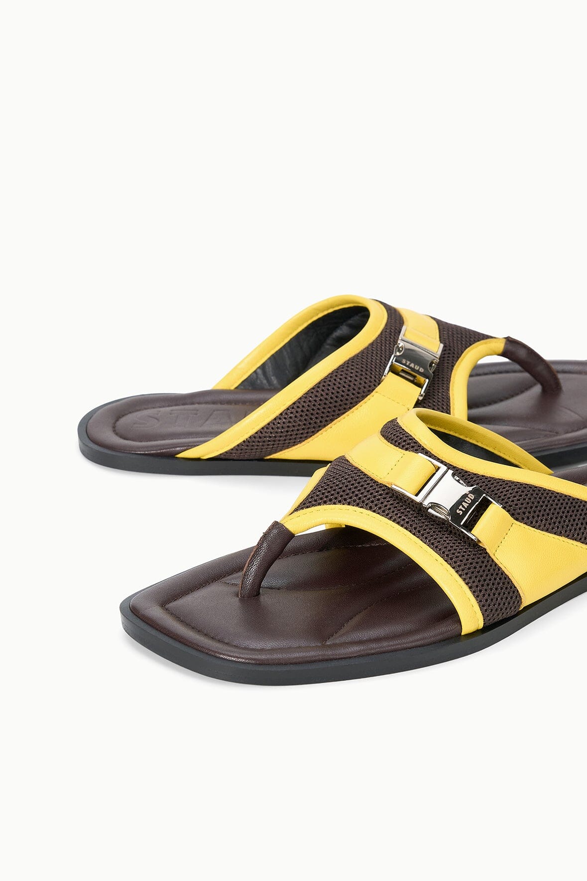 STAUD | Kacey Thong Espresso Lemon
