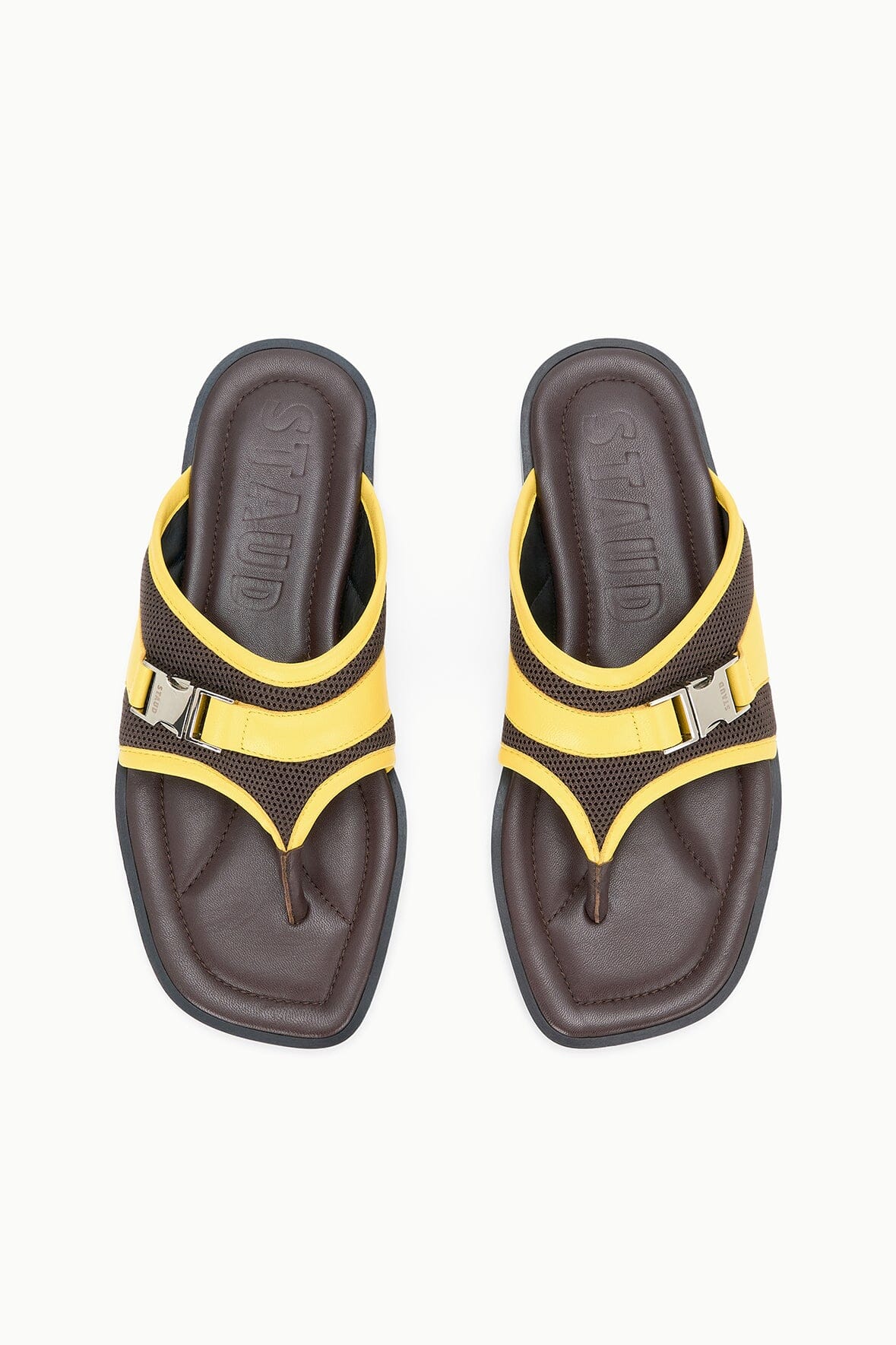 STAUD | Kacey Thong Espresso Lemon