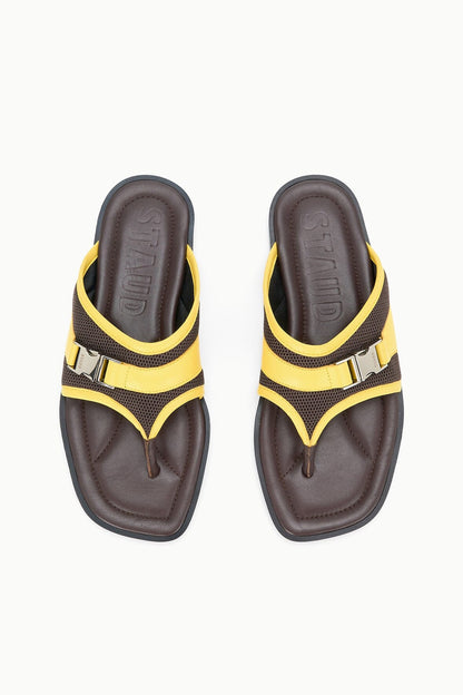 STAUD | Kacey Thong Espresso Lemon
