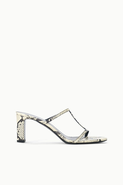 STAUD | Talita Heel White Snake