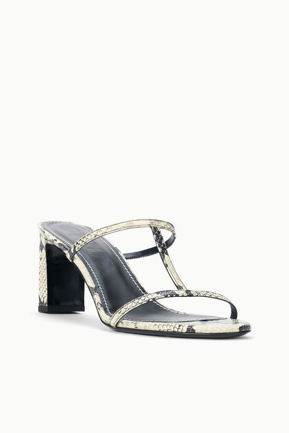 STAUD | Talita Heel White Snake