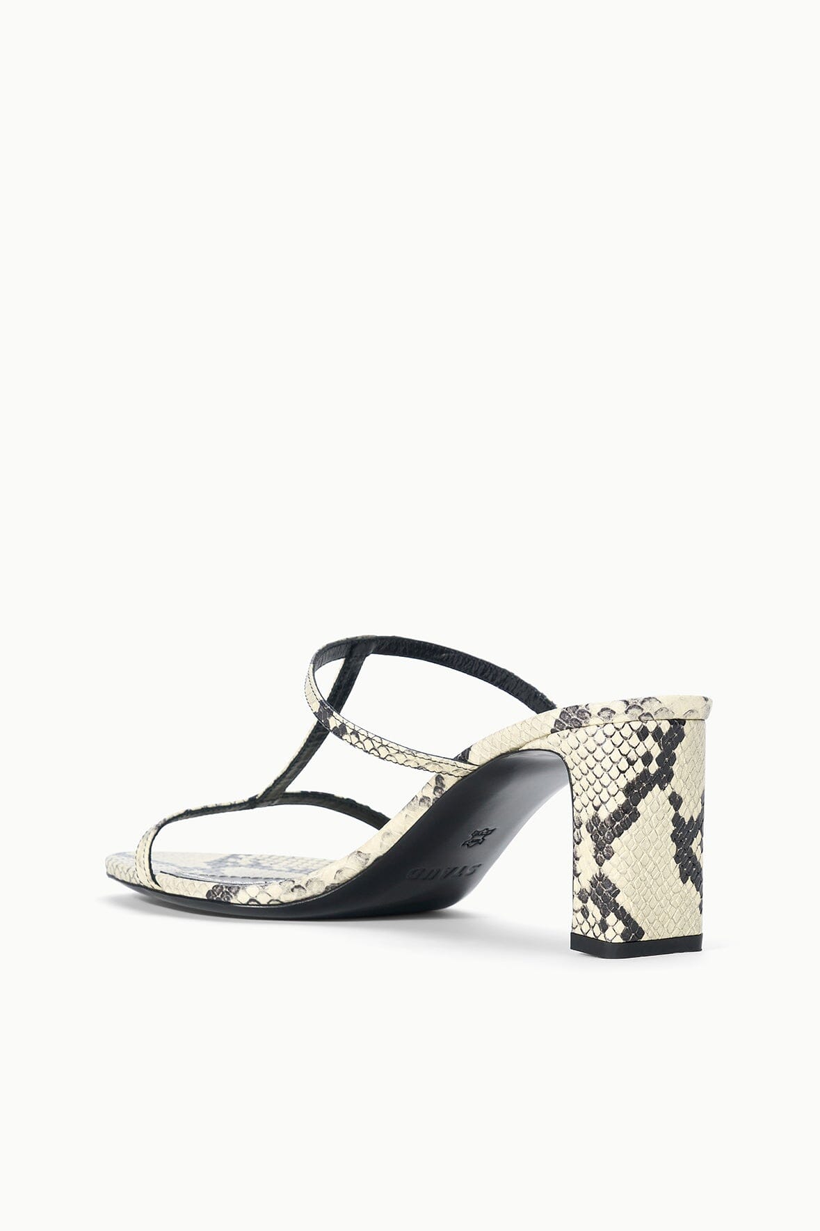 STAUD | Talita Heel White Snake