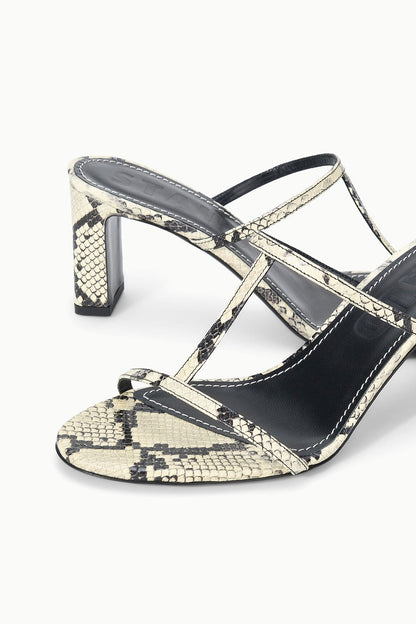 STAUD | Talita Heel White Snake