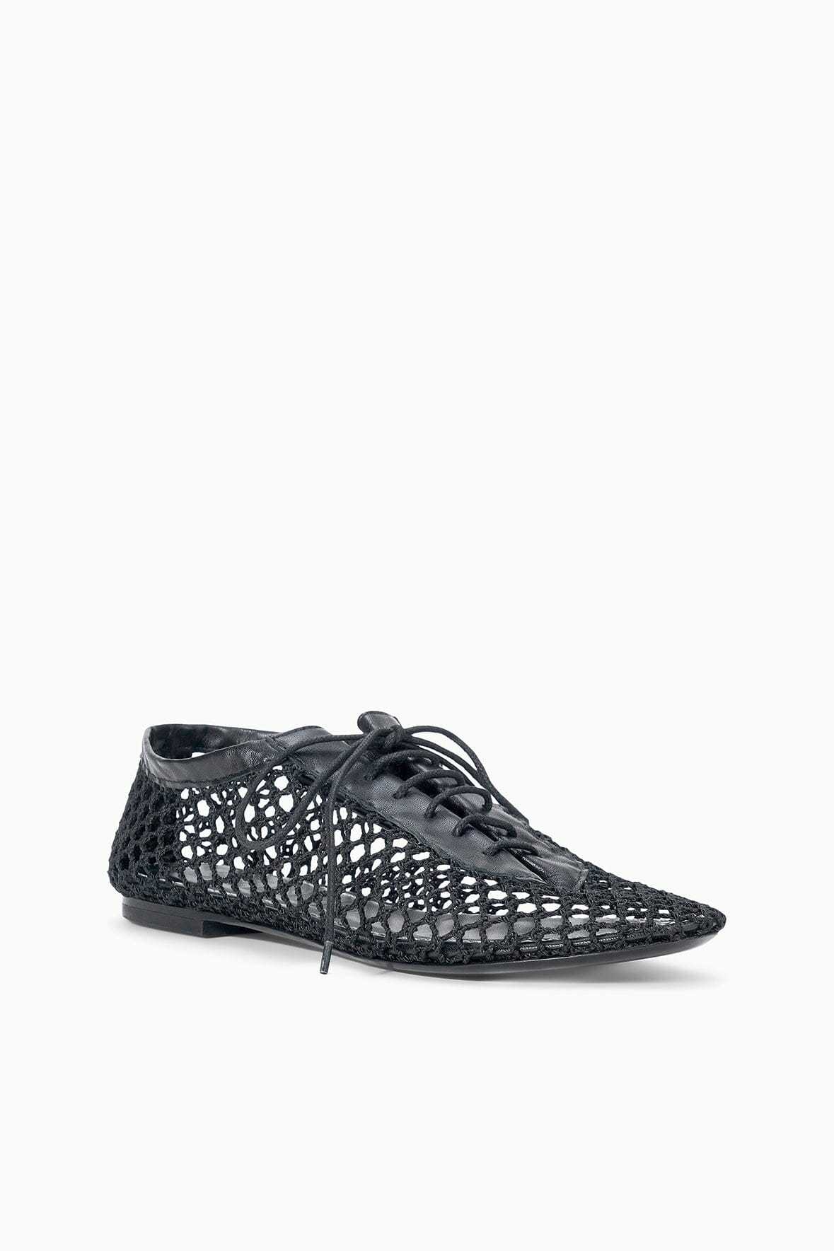 STAUD | Kit Lace Up Flat Black